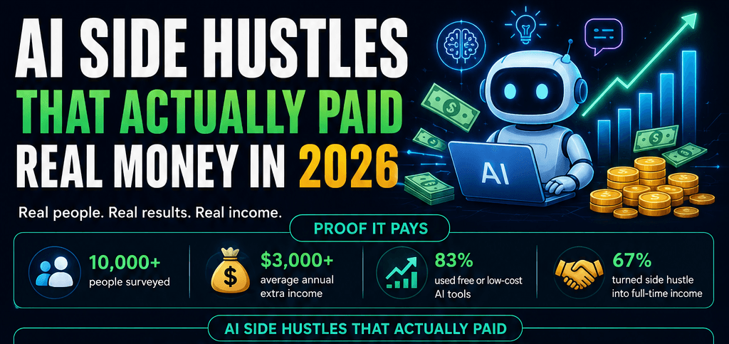 AI Side Hustles That Actually Paid Real Money in 2026
